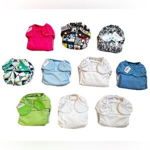 Bungenius Freetime Cloth Diapers All-in-one AIO Bundle of 10 One Size EXCELLENT